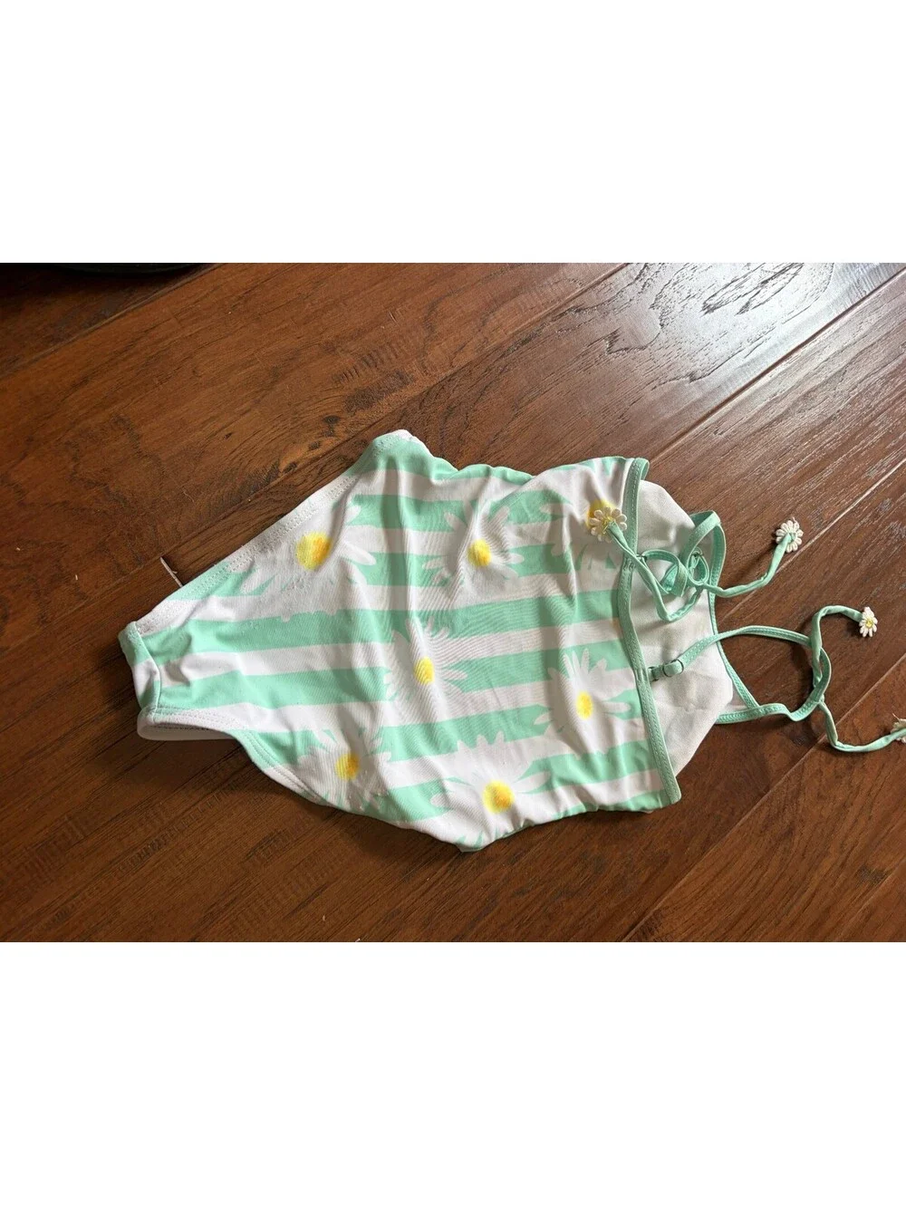 Kids XL Daisy Print One-Piece Swimsuit